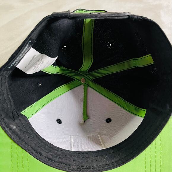 MINECRAFT Creep Mojang Hat Cap Youth Boy Snapback Black Green Gamer Gaming - Picture 7 of 7